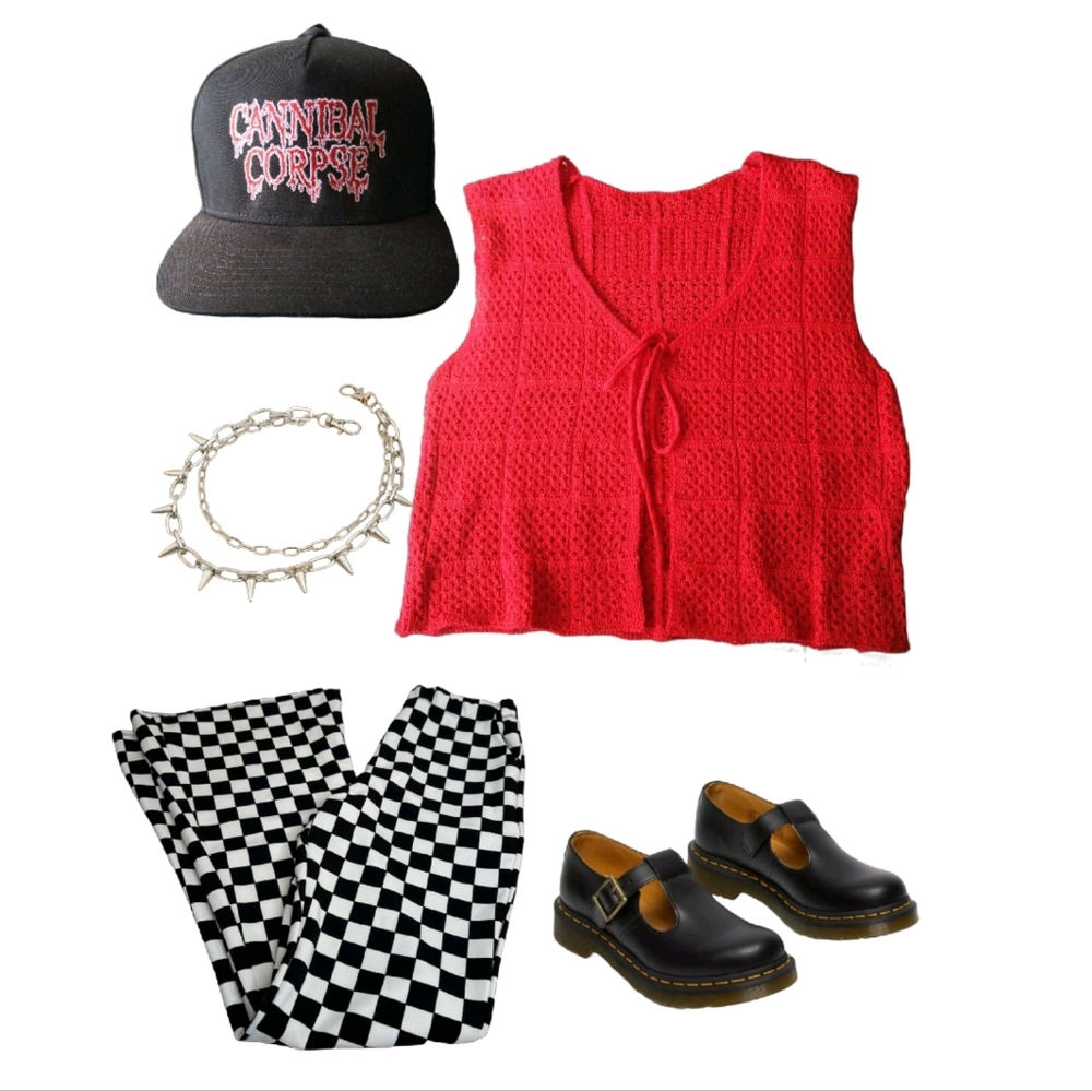 Red Knit Vest